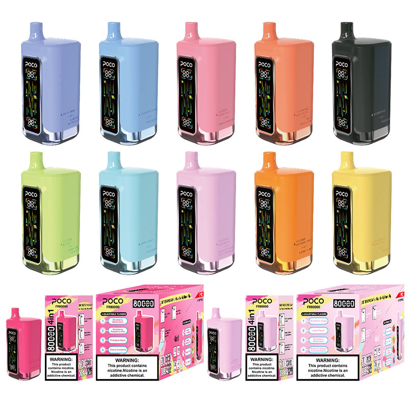 POCO FR80000 Disposable Vape 80000 Puffs 4 Flavors