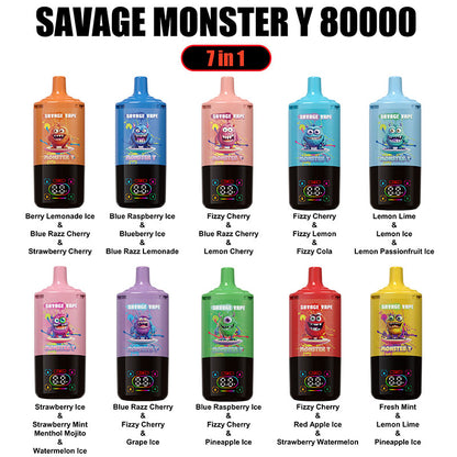 Savage Monster Y 80000 Puffs 7in1 Disposable Vape