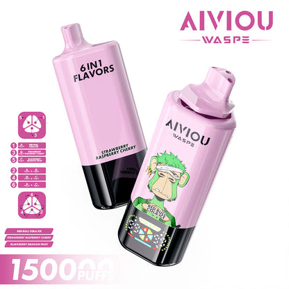 Waspe Aiviou 150000 Puffs 6in1  Disposable Vape