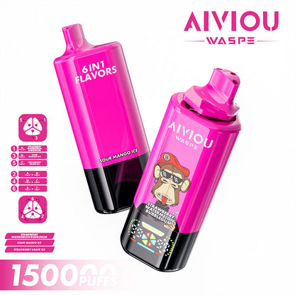 Waspe Aiviou 150000 Puffs 6in1  Disposable Vape